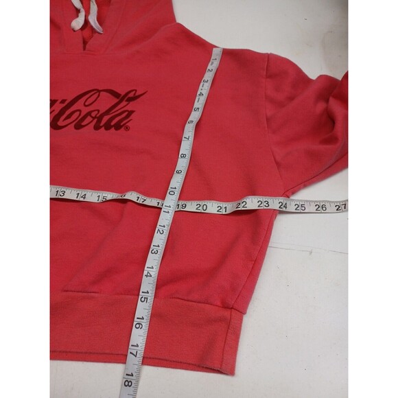 Coca Cola Hoodie Size XL Womens Cropped Red - Picture 8 of 9